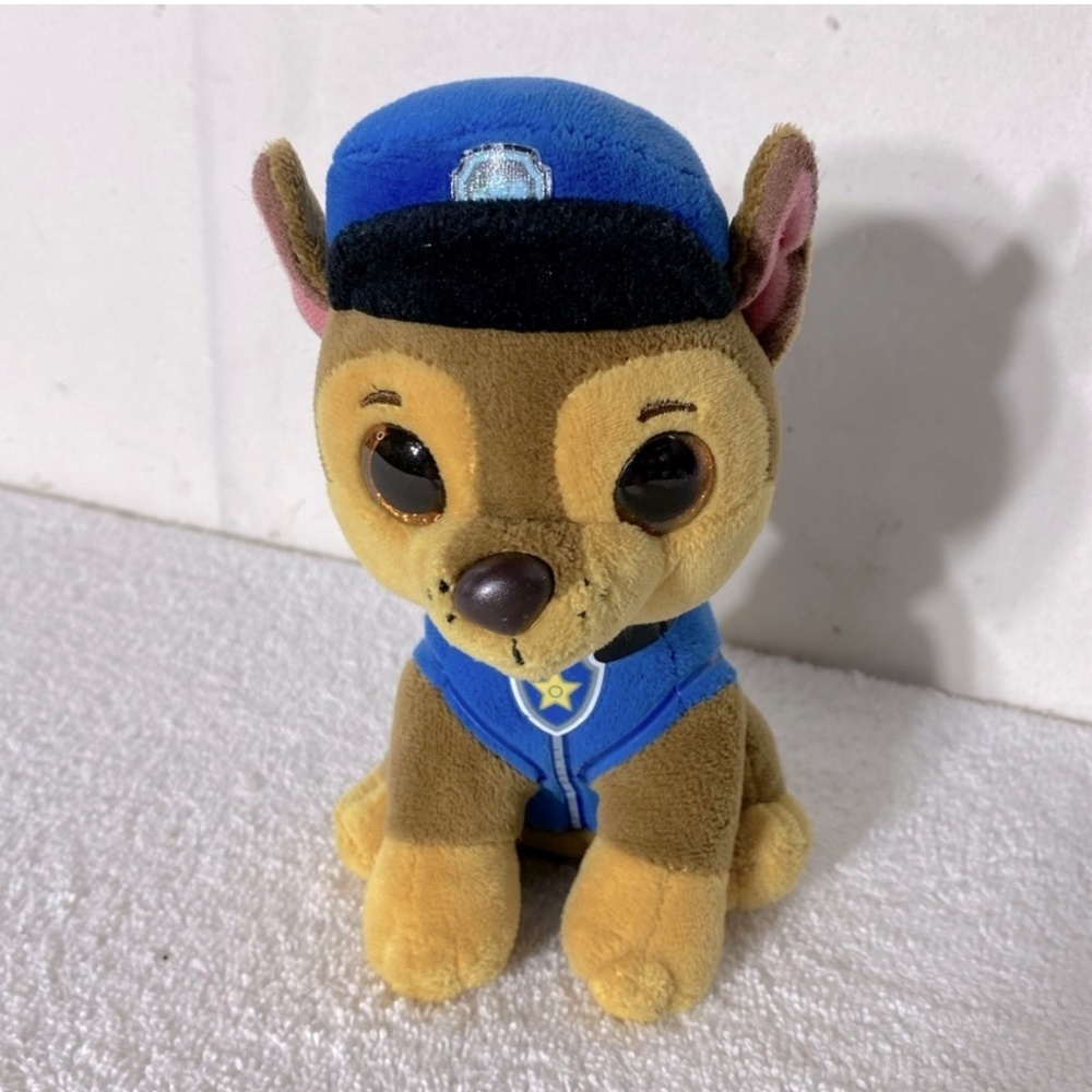 5/$25 Paw Patrol Chase Pup Dog Puppy Ty Beanie Boos Plush Stuffed Animal